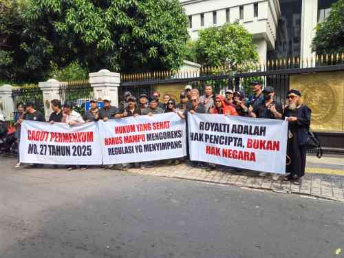Royalti Adalah Hak Pencipta’, Pesan yang Menggema dalam Aksi Damai di Mahkamah Agung