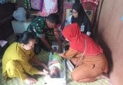 Upaya Cegah Stunting, Babinsa Hadiri dan Dampingi Kegiatan Posyandu