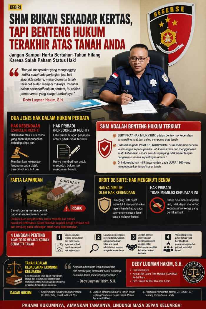 Jangan Salah Paham, SHM Bukan Sekadar Kertas tetapi Benteng Hukum Kepemilikan Tanah