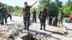Pastikan Kualitas dan Bermanfaat, Tim Wasev TMMD Ke-129 Tinjau Sasaran Fisik di Wasile Tengah