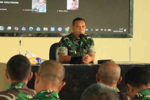 Jelang TMMD ke-129, Dandim 1505/Tidore Tekankan Disiplin, Rasa Syukur, dan Jaga Nama Baik TNI