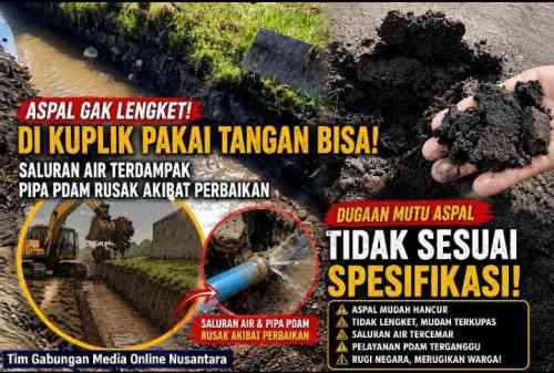 Aspal Jalan Baru Rusak di Lingkar Utara Kota Probolinggo, LPKN Nilai Proyek Rp44 Miliar Harus Diaudit Secara Teknis Aspal Jalan Baru Rusak di Lingkar Utara Kota Probolinggo, LPKN Nilai Proyek Rp44 Miliar Harus Diaudit Secara Teknis
