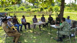 Dandim 1505/Tidore Bahas Mekanisme Pekerjaan Fisik TMMD Ke-129 Bersama Kepala Desa