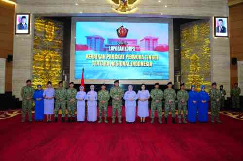 Irjen TNI Pimpin Laporan Korps Kenaikan Pangkat 105 Pati TNI