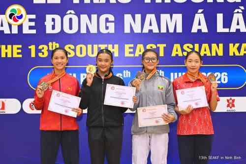 Team INKAI merebut 7 Emas di Kejuaraan Dunia SEAKF Vietnam 2026