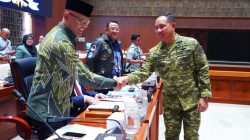 Panglima TNI Bersama Wamenhan RI Hadiri Raker Bersama Komisi I DPR RI