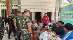 Sentuhan Kemanusiaan TMMD Ke-129, Satgas Kodim 1807/Sorong Selatan Gelar Pengobatan Gratis