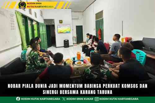 Nobar Piala Dunia Jadi Momentum Babinsa Perkuat Komsos Dan Sinergi Bersama Karang Taruna Nobar Piala Dunia Jadi Momentum Babinsa Perkuat Komsos Dan Sinergi Bersama Karang Taruna