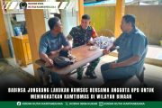 Babinsa Jongkang Lakukan Komsos Bersama Anggota BPD Untuk Meningkatkan Kamtibmas Di Wilayah Binaan