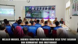 Melalui Musdes, Babinsa Harapkan Pembangunan Desa Tepat Sasaran Dan Bermanfaat Bagi Masyarakat