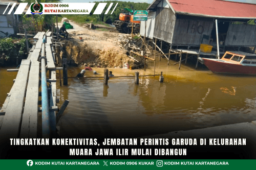 Tingkatkan Konektivitas, Jembatan Perintis Garuda di Kelurahan Muara Jawa Ilir Mulai Dibangun Tingkatkan Konektivitas, Jembatan Perintis Garuda di Kelurahan Muara Jawa Ilir Mulai Dibangun