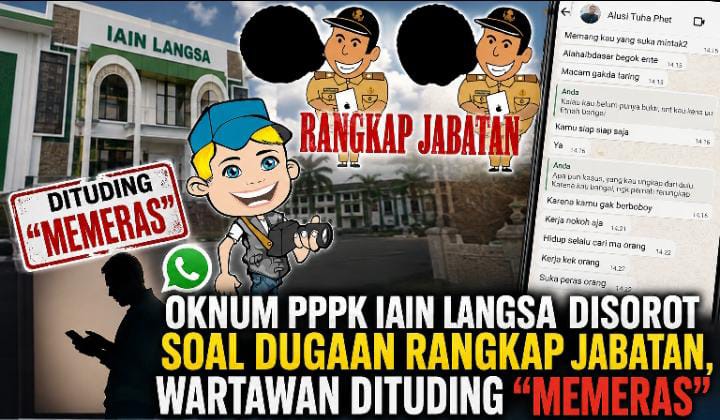 Polemik PPPK IAIN Langsa Memanas, Dugaan Rangkap Jabatan dan Tudingan Wartawan Disorot Polemik PPPK IAIN Langsa Memanas, Dugaan Rangkap Jabatan dan Tudingan Wartawan Disorot