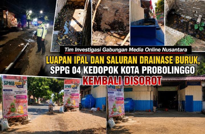 Pasca-Laka Jalan Mastrip, Tim Investigasi Telusuri Selokan dan Saluran IPAL SPPG 04 Kedopok