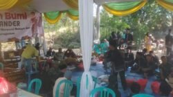 Berbalut Seni Langen Tayub, Danramil Dander Bojonegoro Hadiri Sedekah Bumi di Taman Tirtawana