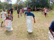 Berbagi Kebahagiaan HUT RI, Kepala Suku Senggi Gelar Lomba dan Pembagian Sembako