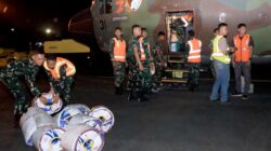 Menembus Langit Banua, Hercules TNI AU Bawa Bantuan Presiden RI untuk Penanganan Karhutla di Kalimantan Selatan