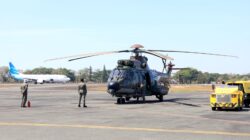 Pantau Dari Langit, Lanud Sjamsudin Noor Dukung Patroli Udara Helikopter Caracal TNI AU Dalam Penanganan Karhutla di Kasel