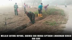 Melalui Gotong Royong, Babinsa dan Warga Ciptakan Lingkungan Bersih dan Asri