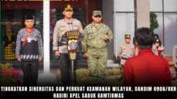 Tingkatkan Sinergitas dan Perkuat Keamanan Wilayah, Dandim 0906/Kkr Hadiri Apel Sabuk Kamtibmas