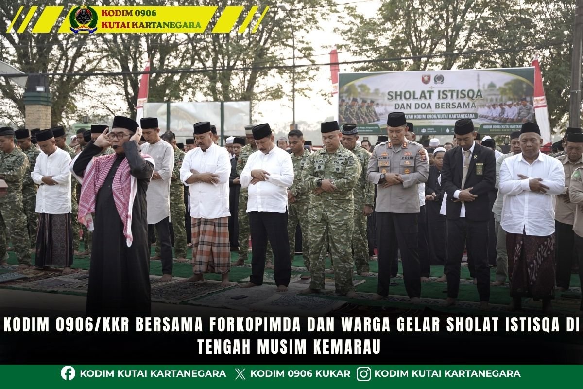 Kodim 0906/Kkr Bersama Forkopimda Dan Warga Gelar Sholat Istisqa Di Tengah Musim Kemarau Kodim 0906/Kkr Bersama Forkopimda Dan Warga Gelar Sholat Istisqa Di Tengah Musim Kemarau