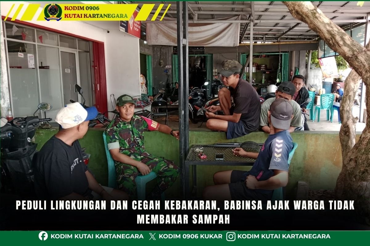 Peduli Lingkungan dan Cegah Kebakaran, Babinsa Ajak Warga Tidak Membakar Sampah Peduli Lingkungan dan Cegah Kebakaran, Babinsa Ajak Warga Tidak Membakar Sampah