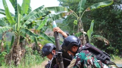 Dentuman Mortir Dan Tembak Reaksi Warnai Latgabma SGS 2026 Marfor Lampung