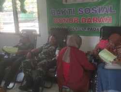 Wujud Kepedulian Sesama, Koramil Padangan Kumpulkan 34 Kantong Darah Bersama PMI Bojonegoro