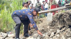 Kodim 1714/Puncak Jaya Gelar Doa Bersama dan Peletakan Batu Pertama Pembangunan Jembatan di Kampung Kulonggame