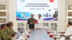Panglima TNI Tandatangani Nota kesepahaman Dengan Kepala Badan Otorita Pengelola Pantai Utara Jawa