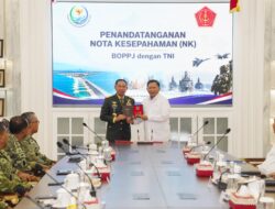 Panglima TNI Tandatangani Nota kesepahaman Dengan Kepala Badan Otorita Pengelola Pantai Utara Jawa