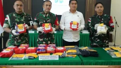 TNI Gagalkan Penyelundupan 16,4 Kilogram Sabu di Perbatasan RI-Malaysia