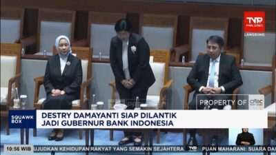 Destry Damayanti Resmi Dilantik Sebagai Gubernur Bank Indonesia