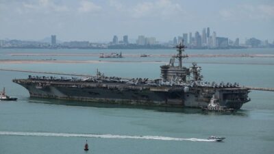 Kedatangan Kapal Induk AS USS Abraham Lincoln di Thailand setelah 286 Hari Berlayar