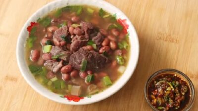 Resep Sup Daging Kacang Merah Hangat dan Lezat