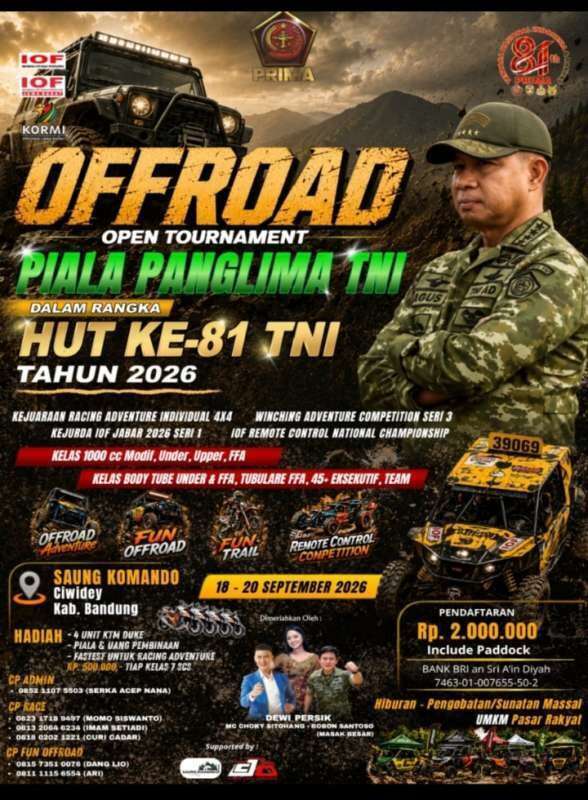 Turnamen Offroad Terbesar di Bandung: Arahkan Kendaraan Anda ke Ciwidey