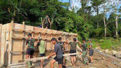 Pembangunan Jembatan Modular di Lolomoyo Gunungsitoli