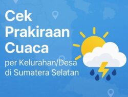 Prakiraan Cuaca Harian di Sumatera Selatan