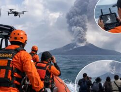 Pencarian Lima Jurnalis yang Hilang Kontak di Anak Krakatau