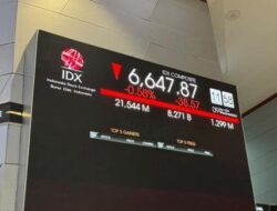 IHSG Merosot Sesi I, Saham Kesehatan Tertekan Pasca Erupsi Gunung Anak Krakatau