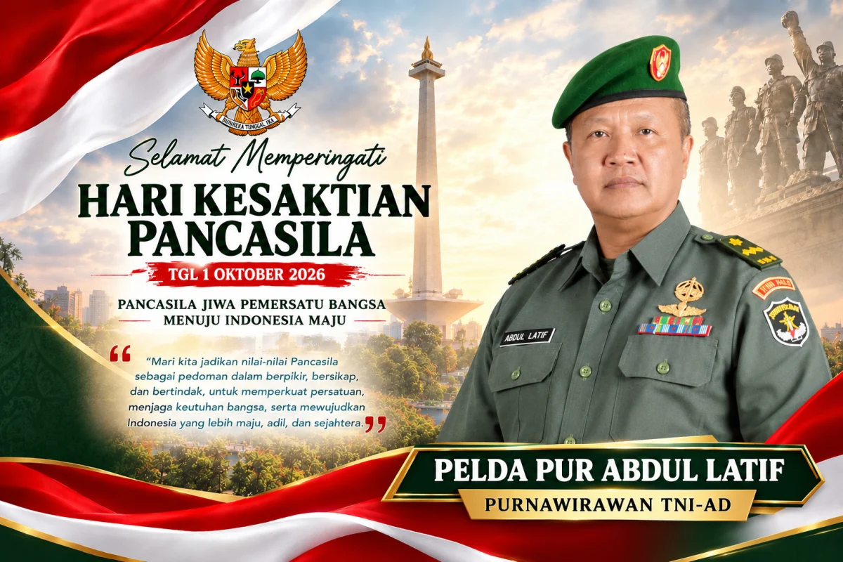 Semangat Persatuan Jadi Pesan Pelda Pur Abdul Latif di Hari Kesaktian Pancasila