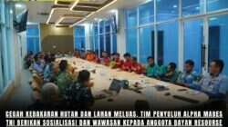 Cegah Kebakaran Hutan Dan Lahan Meluas, Tim Penyuluh Alpha Mabes TNI Berikan Sosialisasi Dan Wawasan Kepada Anggota Bayan Resourse