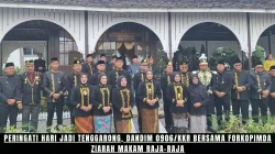 Peringati Hari Jadi Tenggarong, Dandim 0906/Kkr Bersama Forkopimda Ziarah Makam Raja-Raja
