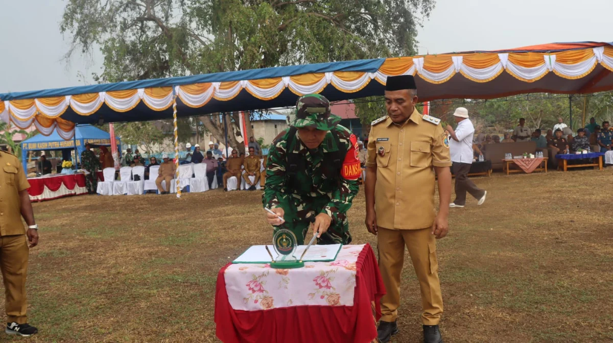 Wakil Bupati Halteng Resmi Buka TMMD ke-130 Kodim 1512/Weda di Pulau Gebe