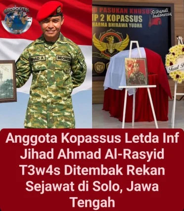 Letda Jihad Ahmad Al-Rasyid Gugur Akibat Dugaan Penembakan di Solo, Keluarga Berharap Kasus Terungkap