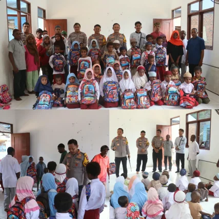 Polisi Peduli Pendidikan, Kapolresta Sorong Kota Dukung Anak-anak Kokoda Raih Masa Depan Berprestasi