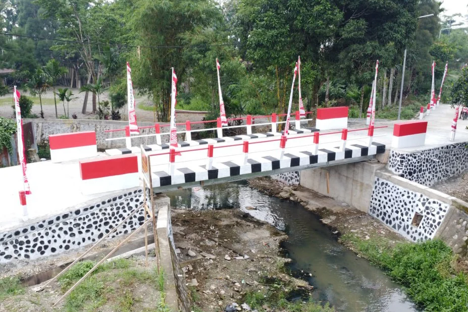 Kodim 1710/Mimika Rampungkan 10 Titik Jembatan Beton Garuda Merah Putih di Kabupaten Mimika