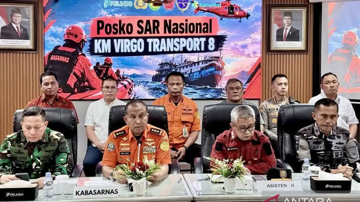 Operasi SAR KM Virgo Transport 8 Memasuki Hari ke-21, Pencarian 55 Korban Berlanjut