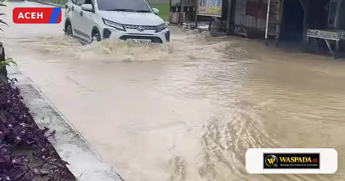 Banjir Rendam Jalan Kutacane–Medan, Puluhan Rumah dan Sawah di Bambel Terdampak