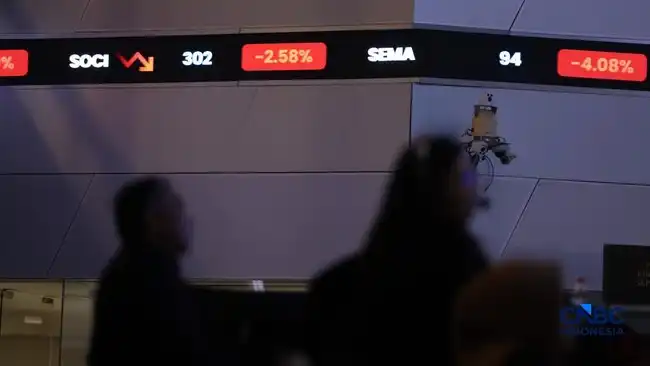 IHSG Berbalik Melemah 1,93% pada Sesi I, Sektor Infrastruktur Jadi Beban Utama