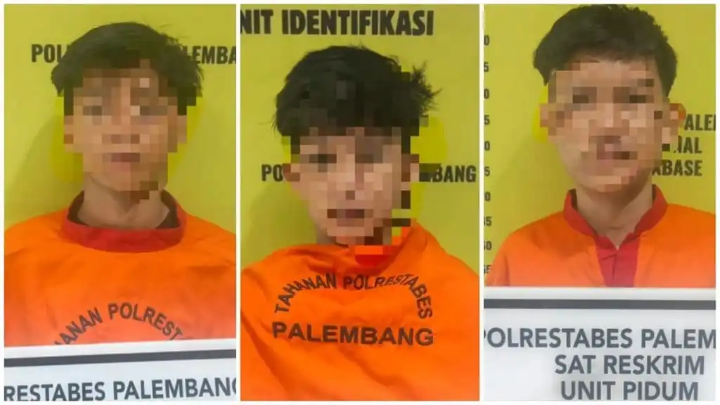 Tiga Tersangka Pembunuhan Pemuda Asal Lampung di Palembang Ditangkap